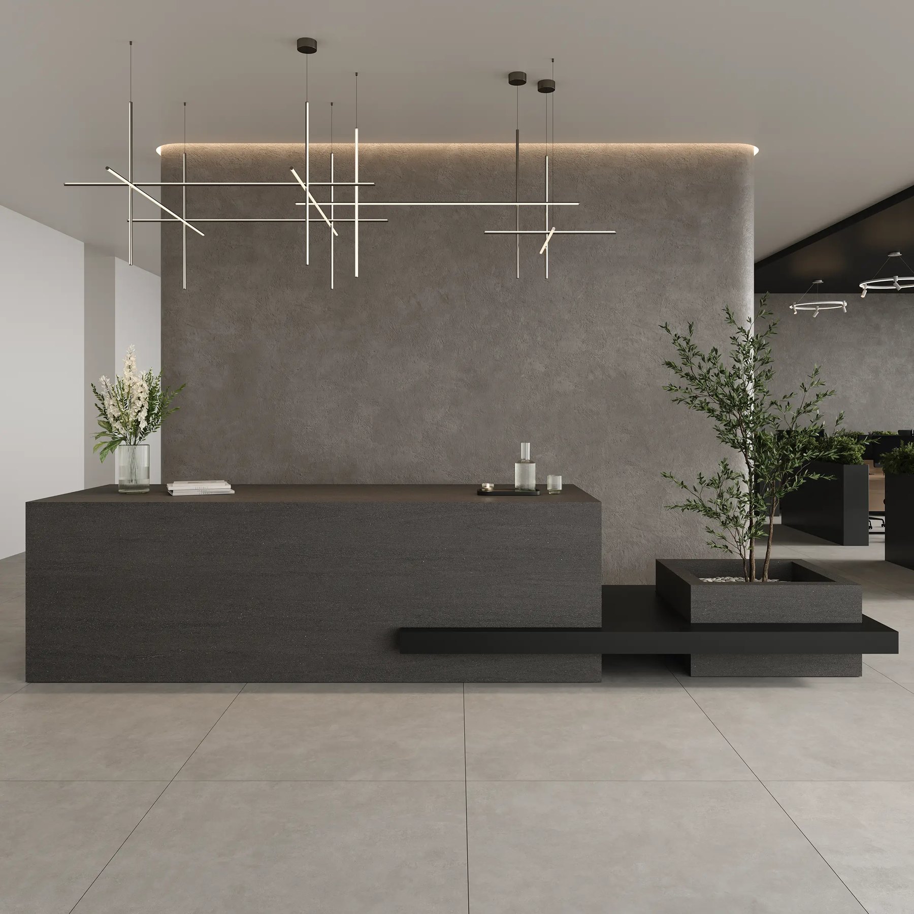Керамогранит Basalto Anthracite, 80×160 см, 8.5 мм, матовая (SHP), фото 1