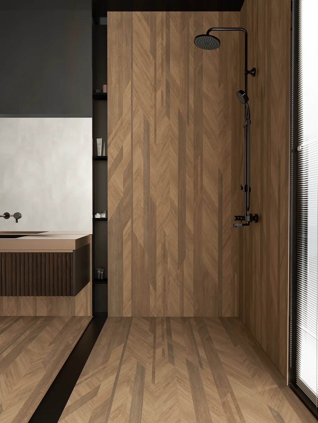Керамогранит Iconni Walnut, 120×280 см, 6 мм, матовая
