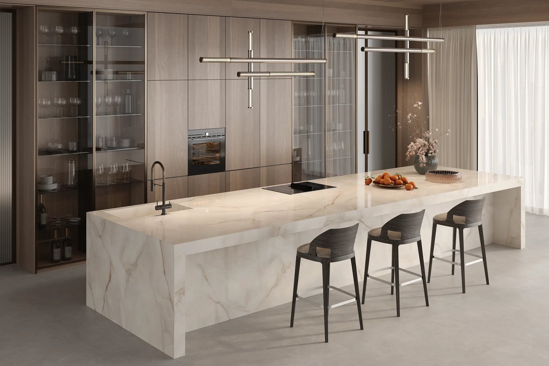 Слэб из керамогранита Lia Onyx, 163×323 см, 12 мм, мягкая матовая, фото 1