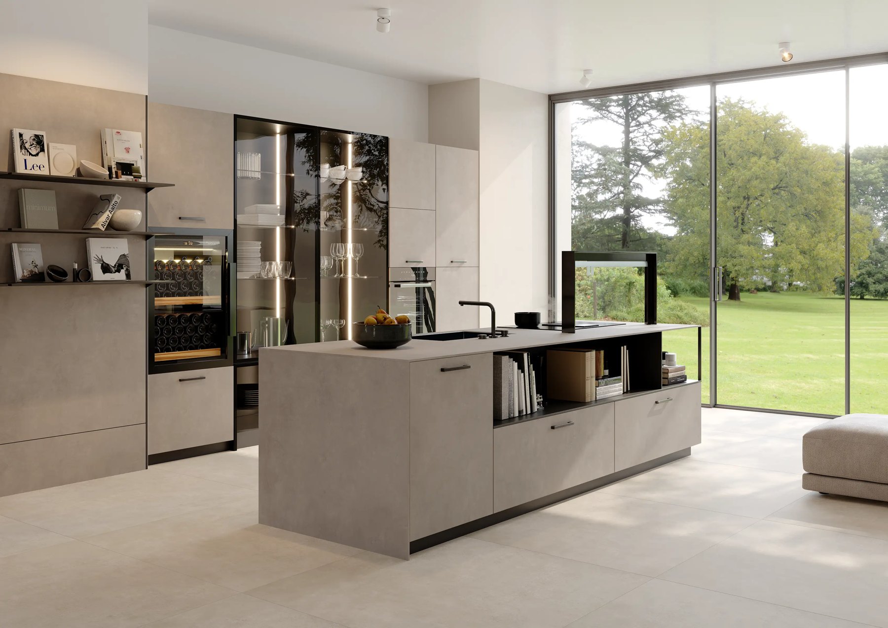 Керамогранит Materia Light Taupe, 80×160 см, 8.5 мм, матовая (SHP)