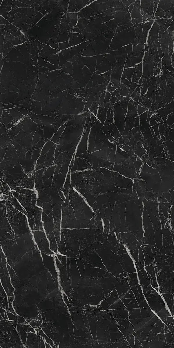 Слэб из керамогранита Nero Marquina, 83×323 см, 12 мм, полированная, фото 5