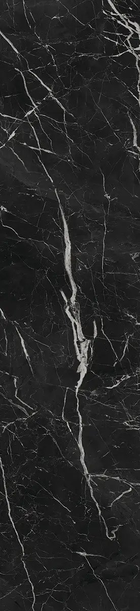 Слэб из керамогранита Nero Marquina, 83×323 см, 12 мм, полированная, фото 1