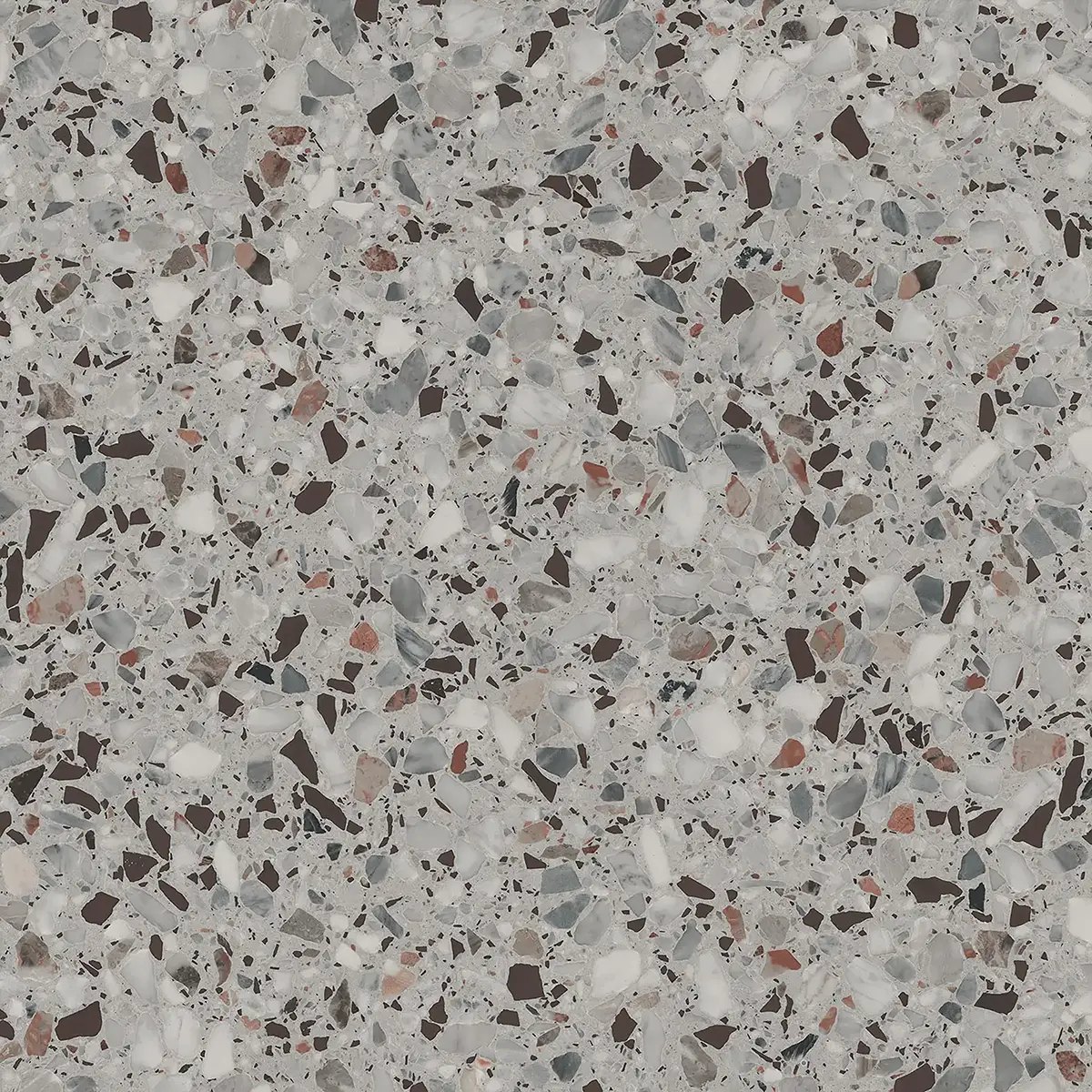 Керамогранит Terrazzo Grey, 80×80 см, 8 мм, матовая, фото 5