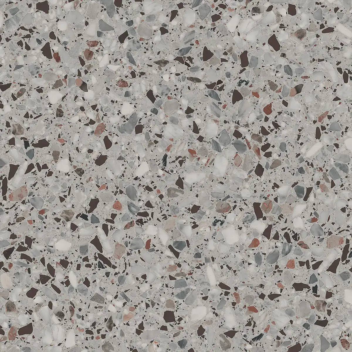 Керамогранит Terrazzo Grey, 80×80 см, 8 мм, матовая, фото 6